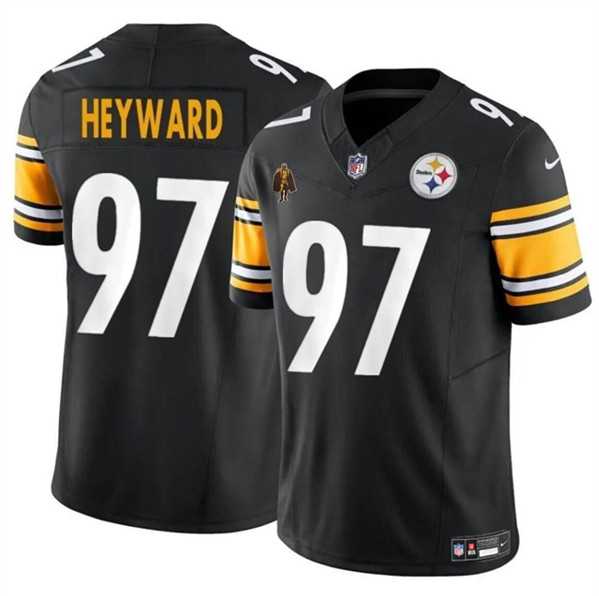 Men & Women & Youth Pittsburgh Steelers #97 Cameron Heyward Black F.U.S.E. With Walter Payton Patch Vapor Limited Stitched Jersey,We sell and wholesale Men & Women & Youth Pittsburgh Steelers #97 Cameron Heyward Black F.U.S.E. With Walter Payton Patch Vapor Limited Stitched Jersey on line form chian!